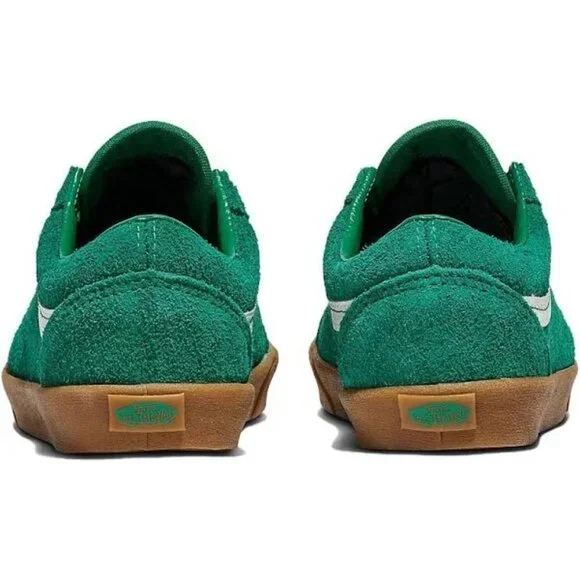 Vans Old Skool Lowpro Green Suede Leather Skate Shoes Mens Size: 9.5 - NEW